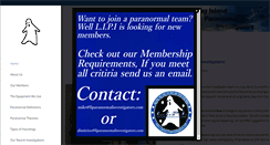 Desktop Screenshot of liparanormalinvestigators.com